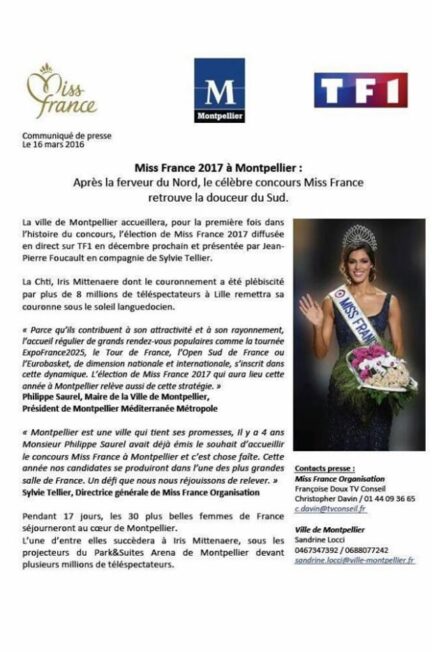 Iris Mittenaere – Miss France 2016